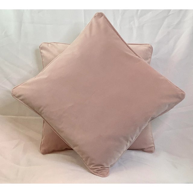 Contemporary Italian Pale Pink Pillows - A Pair For Sale In Orlando - Image 6 of 13