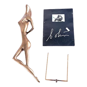 Original Vintage 20th C. Signed Ltd. Edition (2/10) Colin Webster-Watson Bronze Sculpture of an Acrobat, 1993