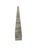Vintage Neoclassical French Style Cut Crystal Stepped Pagoda Obelisk Sculpture - 17" Made c. 1980-2010. Approx. 17” High x...
