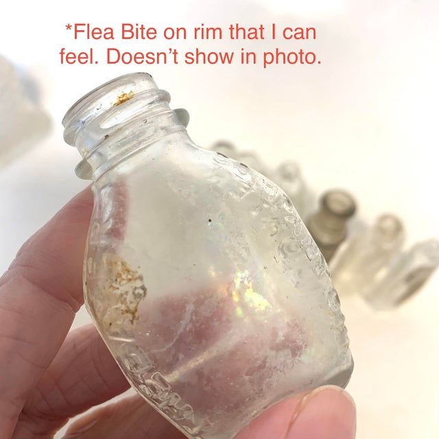 Early 20th Century Early 20th Century Clear Glass Miniature Bottle Set of 7 For Sale - Image 5 of 12