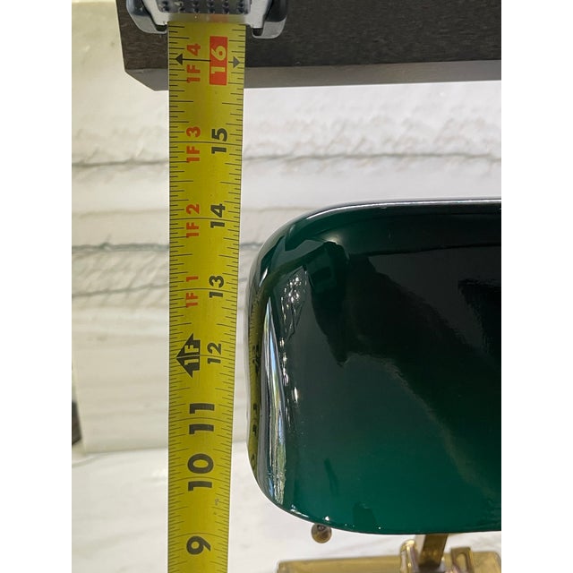 The Antique Vintage Original Emeralite Green Banker/Piano/Library/Desk Lamp #8734 is a signed rare and unique piece from...