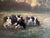 Gustafsen, Pastoral Landscape with Grazing Cows at Dusk, 2002, Oil Painting For Sale - Image 10 of 15