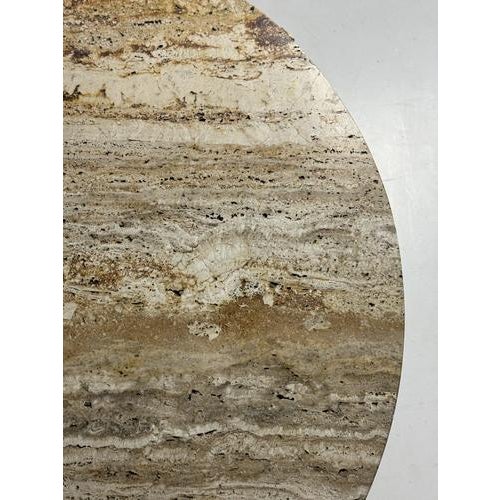 Travertine Coffee Table with Marble Top For Sale - Image 10 of 16
