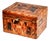 Impressive Large Inlaid Wood Pattern Antique Victorian 19th Century Box With Key Home Decor For Sale