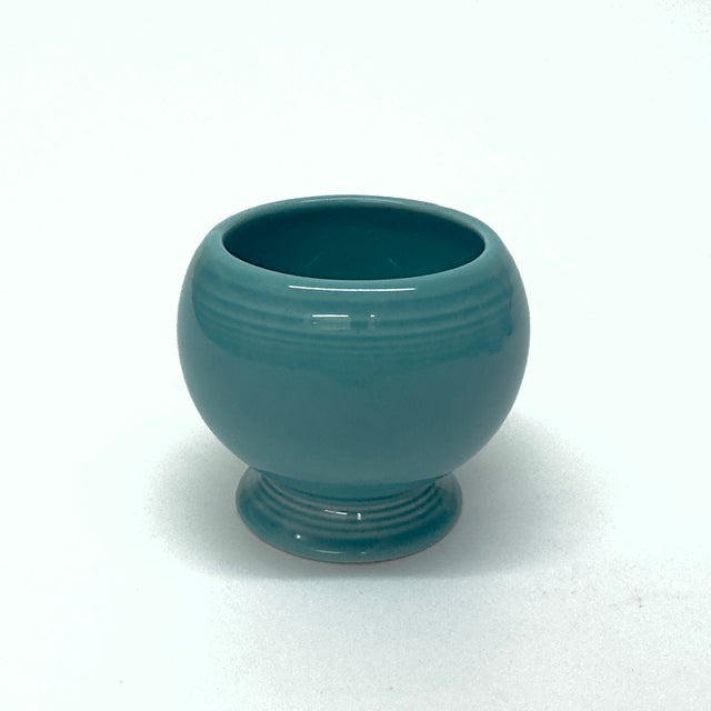 Late 20th Century Mixed Aqua and Turquoise Cylindrical Ceramic Vase Curation - Group of 7 For Sale In Miami - Image 6 of 12