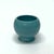 Late 20th Century Mixed Aqua and Turquoise Cylindrical Ceramic Vase Curation - Group of 7 For Sale In Miami - Image 6 of 12