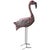 At 44 inches high, this Baltimore flamingo is not shy. He is tin.and iron with his original paint.