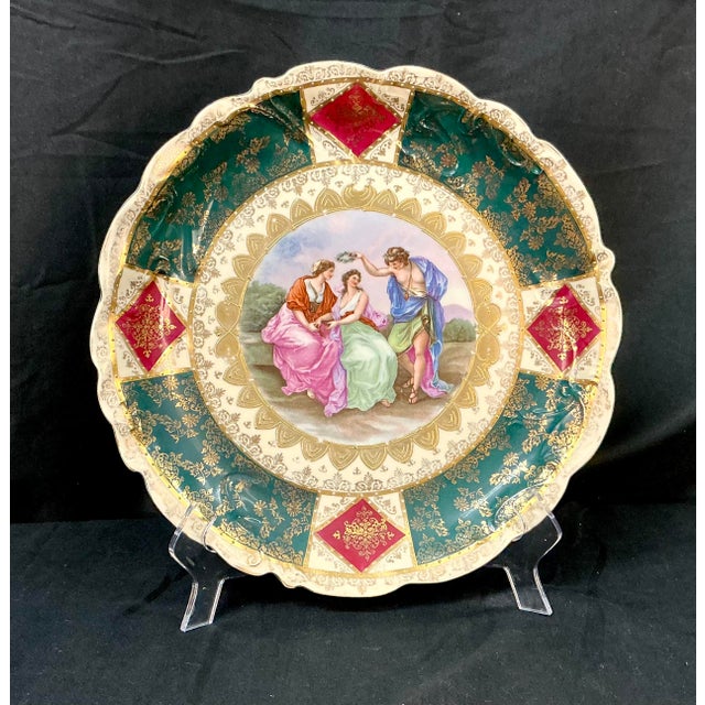 Ceramic Royal Vienna Style Porcelain Cabinet Plate For Sale - Image 7 of 7