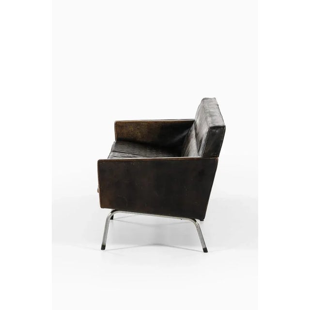 1950s Leather Sofa, Denmark For Sale - Image 5 of 9