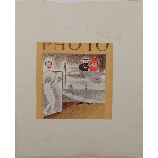 Lucien Boucher, Le photographe, Lithograph For Sale - Image 6 of 6