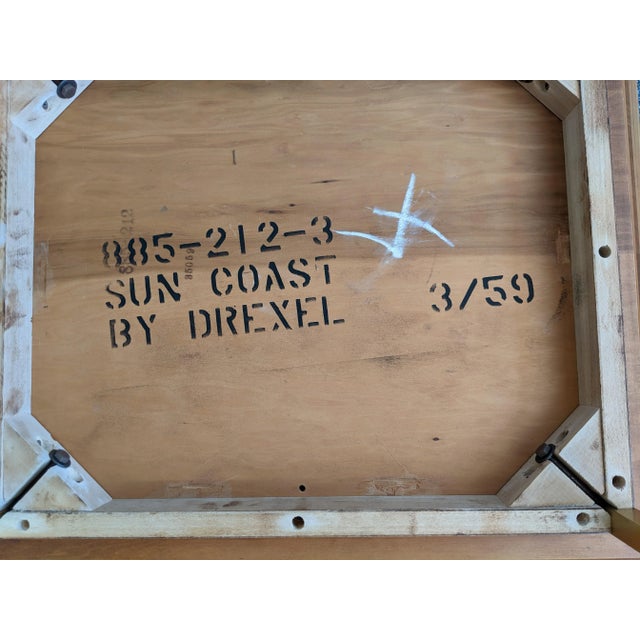 This is a really hard to find end table that was designed by Kip Stewart and Stewart McDougal for the Drexel furniture...