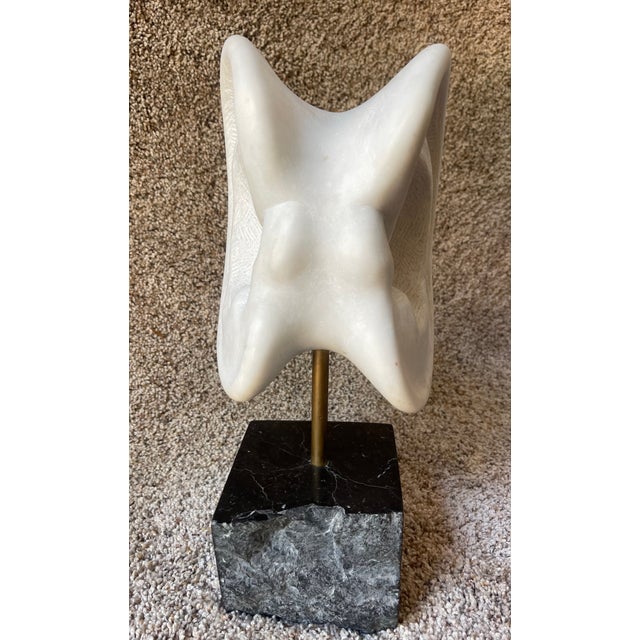 Abstract figurative piece carved by California Artist, Christoff Van Kooning, while he was living in Pietrasanta, Italy....