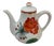 Vintage Mancioli Painted Tea Pot For Sale