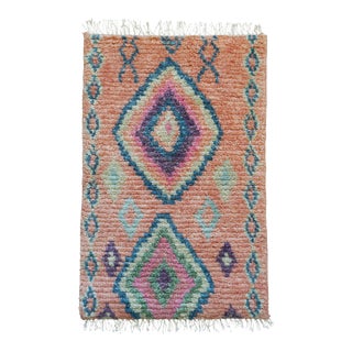 2x3' Hand-Knotted Geometric Pattern Mayfair Rug For Sale