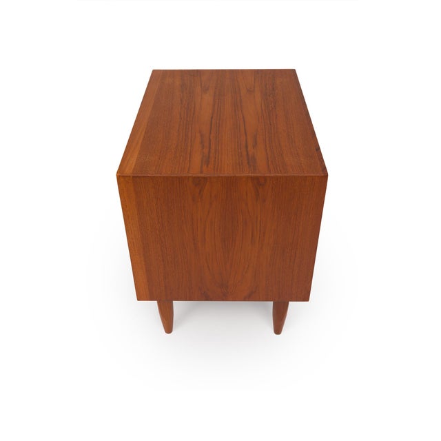 Vintage 1960s Danish Mid Century Svend Åge Madsen Teak Tambour Door Nightstands - Pair For Sale - Image 14 of 17