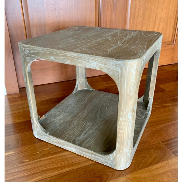 Restoration Hardware Martens Square Side Table Chairish