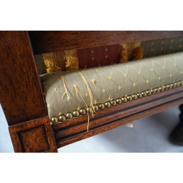 1990s William Switzer Louis XVI Continental Custom Upholstered Armchair For Sale - Image 17 of 18