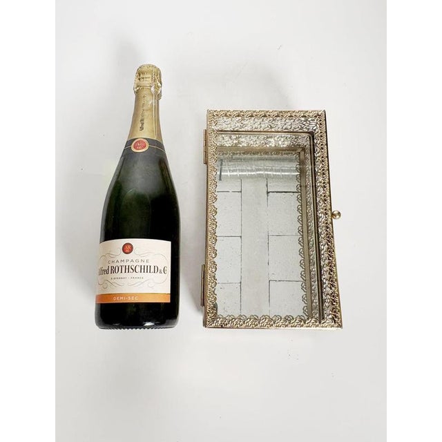 Glass and Metal Jewelry Box, France, 2000s For Sale - Image 4 of 12