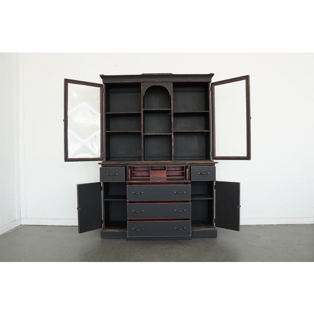 Vintage Painted Hutch For Sale - Image 9 of 13