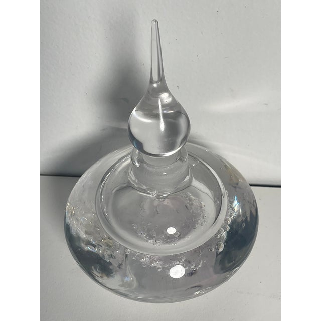 1940s Set of 4, Vintage Crystal Glass Perfume Bottles For Sale - Image 5 of 11