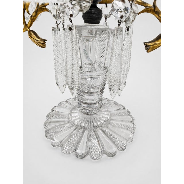 Pair of French Louis XVI Style Cut-Crystal and Gilt-Metal Candelabra, Circa 1880–1900 For Sale - Image 13 of 13