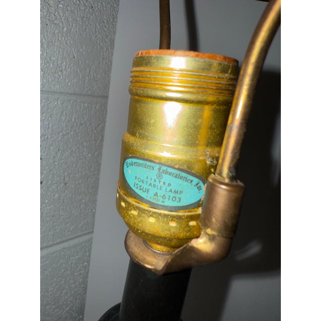 Mid Century Modern Turned Studio Pottery Ceramic Lamp For Sale - Image 10 of 12