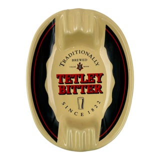 Vintage Tetley Bitter Since 1822 Ceramic Ashtray Catchall Dish For Sale