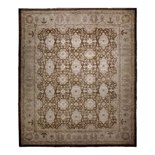 Handmade Room Size Zero Cut Pile Rug. 8'1"x 10' For Sale