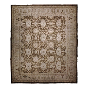 Handmade Room Size Zero Cut Pile Rug. 8'1"x 10'