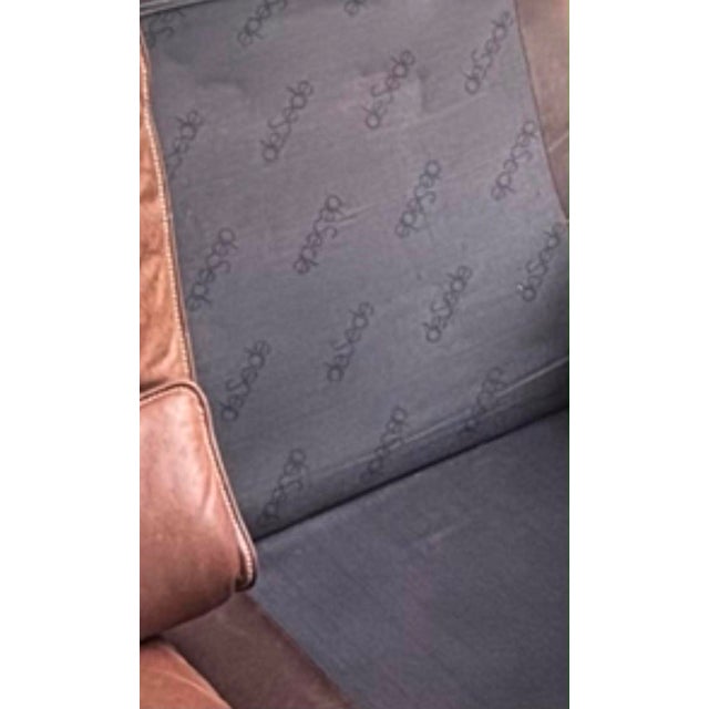 Mid-Century Modern DS 61 Two-Seater Leather Sofa from de Sede, 1970s For Sale - Image 3 of 5