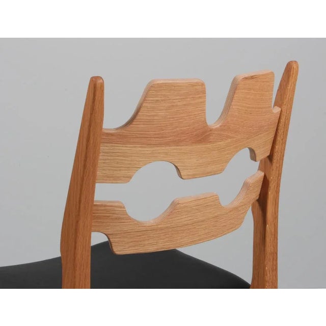 Black Model Razorblade Oak Dining Chair by Henning Kjærnulf, Denmark, 2023 For Sale - Image 8 of 9