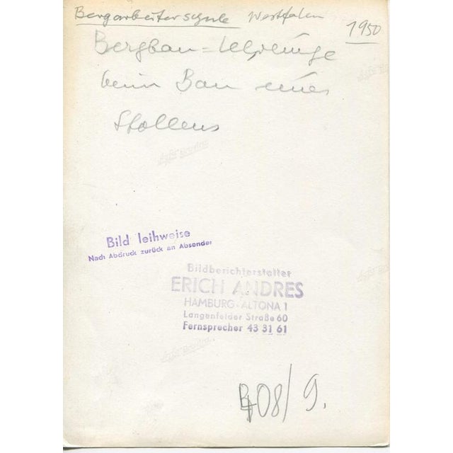 Erich Andres, Miners, Germany, 1950, Silver Gelatin Print For Sale - Image 4 of 5