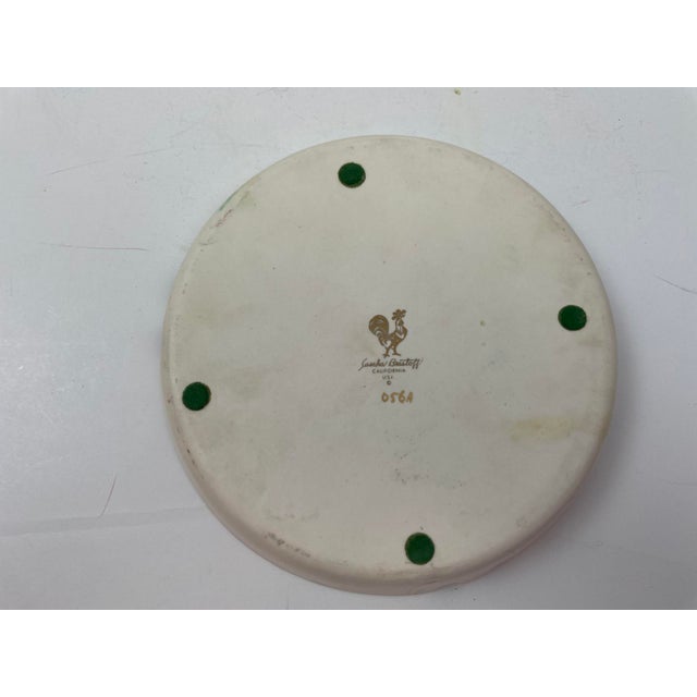 Ceramic Mid Century Handmade Ceramic Round Ashtray Signed by Sascha Brastoff For Sale - Image 7 of 9
