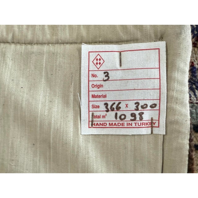 9ft 8in X 12ft Turkish Patchwork Area Rug For Sale - Image 12 of 15