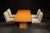 Wood Dakota Jackson 'Wonder' Exotic Wood Dining Table with Six 'Puff' Chairs, Signed - Set of 7 For Sale - Image 7 of 12