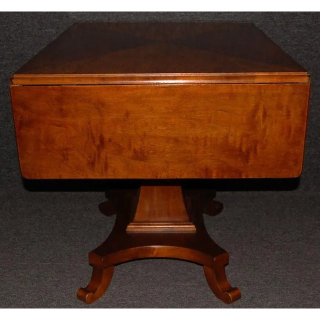 Wood Swedish Karl Johan (Biedermeier) Drop-Leaf Center Table For Sale - Image 7 of 11