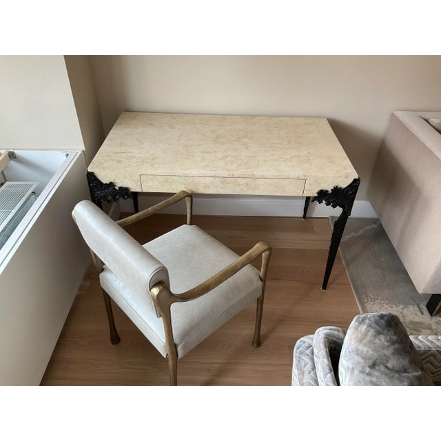 Wood Acanthus Minor Desk by Fisher Weisman For Sale - Image 7 of 9