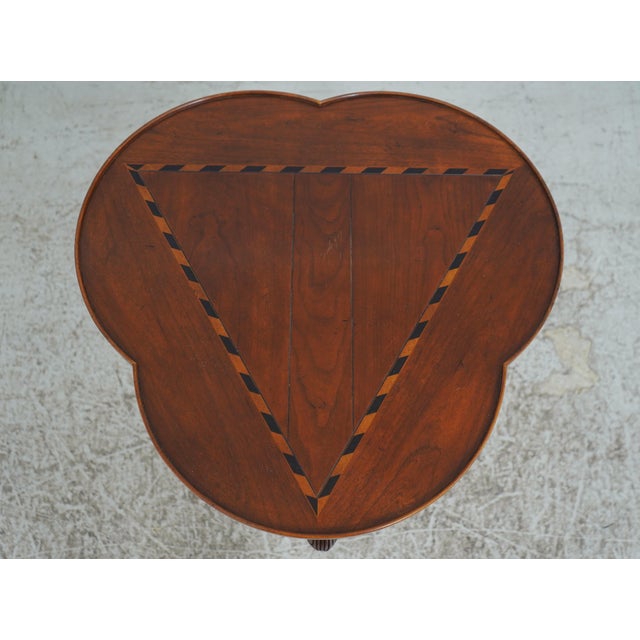 Queen Anne Baker Continental Clover Leaf Occasional Table For Sale - Image 3 of 12