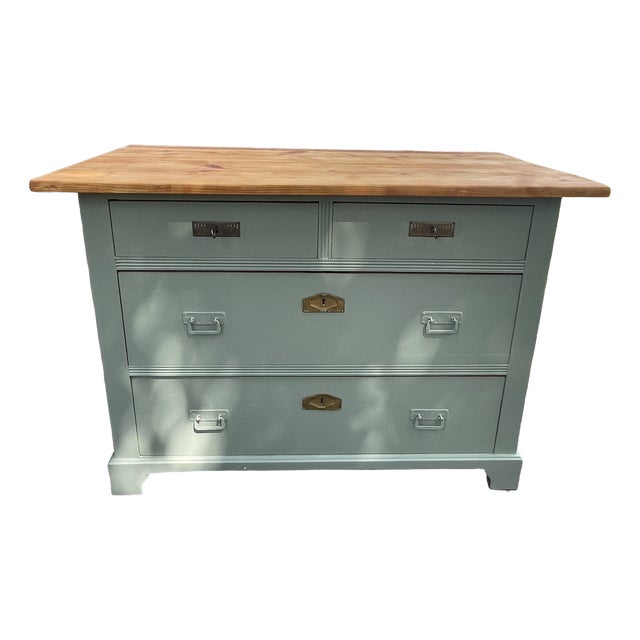 Antique Chest of Drawers in Fir, 1890s For Sale