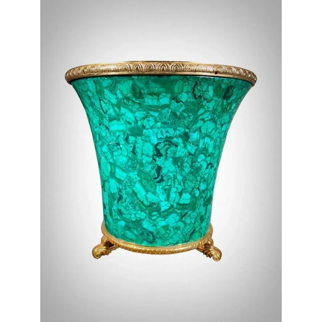 Wine Cooler in Malachite, 1950s For Sale - Image 6 of 12