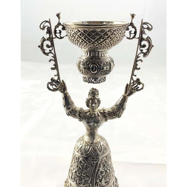 19th Century Silver Wager Cups, Set of 2 For Sale - Image 4 of 12