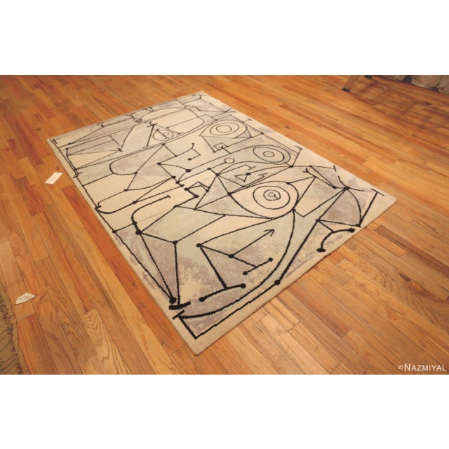 Abstract Nazmiyal Collection Vintage Pablo Picasso 'The Kitchen' Rug For Sale - Image 3 of 10