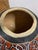 American Southwest Hand-Painted Artisan Gourd with Jute Wrapping.