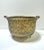 Vintage Embossed Brass Cachepot Planter – Hollywood Regency Brass Planter For Sale - Image 4 of 8