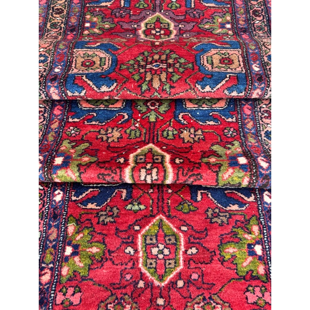 Antique Hamadan Runner in Wool, 1920s For Sale - Image 16 of 18