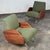 This striking pair of mid-century modern lounge chairs is a masterpiece of polish modernist design, created by the...