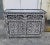 Black Moroccan Hand Painted Accent Cabinet in Black and White For Sale - Image 8 of 8