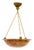 Art Deco Alabaster Hanging Pendant Light, 1930s For Sale