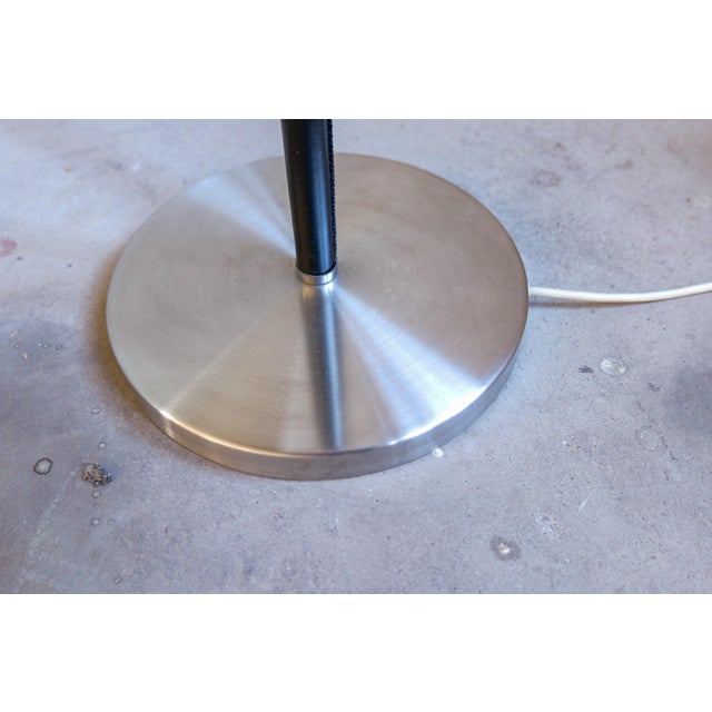 Mid-Century Leather Chrome Floor Lamp from Atelje Lyktan, Sweden, 1960s For Sale - Image 12 of 18