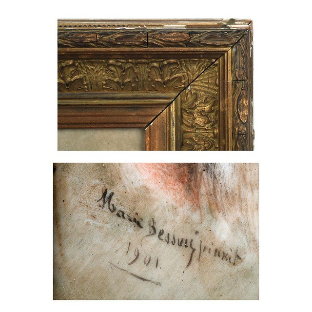 Portrait of a Child Painting on Porcelain For Sale - Image 3 of 4